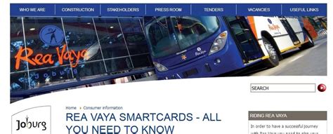 rea vaya smart card|rea vaya official site.